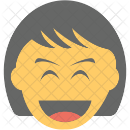 Girl Laughing Icon