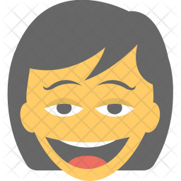 Girl Laughing Icon