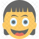 Girl Laughing Emoji Icon