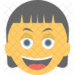 Girl Laughing Icon