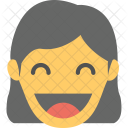Girl Laughing Icon