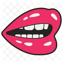 Girl Open Mouth  Icon