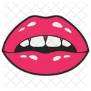 Open Mouth Female Lips Lips Sticker Icon