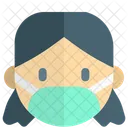 Girl Passenger With Mask Girl With Mask Passenger With Mask Icon