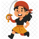 Pirate Girl Sword Icon