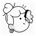 Girl Playing  Icon