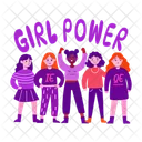 Girl Power Empowerment Women Icon