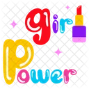 Girl Power Women Cosmetic Lipstick アイコン