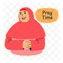 Girl Pray  Icon