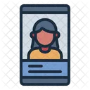 Girl profile  Icon