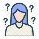 Question User Woman Icon