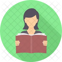 Girl read book  Icon