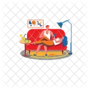 Girl Reading Book Book Reading Book Icon