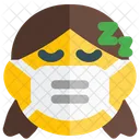 Girl Sleeping Emoji With Face Mask Emoji Icon