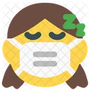 Girl Sleeping Emoji With Face Mask Emoji Icon