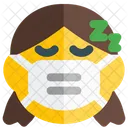 Girl Sleeping Emoji With Face Mask Emoji Icon