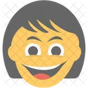 Girl Smiling Emoji Icon