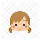 Girl Emoji Smiling Icon