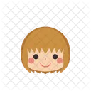 Girl Emoji Smiling Icon