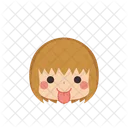 Girl Emoji Stick Out Tongue Icon