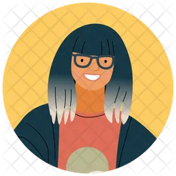 Girl Student  Icon