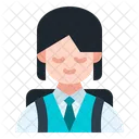 Girl Student  Icon