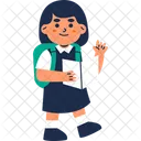 Girl Student  Icon