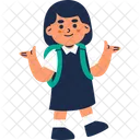 Girl Student  Icon