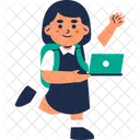 Girl Student  Icon