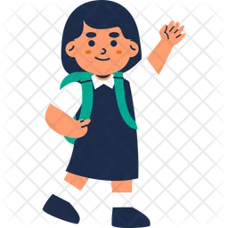 Girl Student  Icon