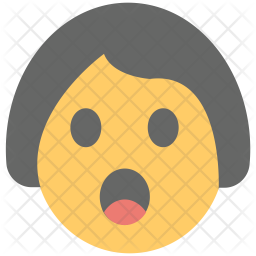Girl Surprised Icon