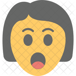 Girl Surprised Icon