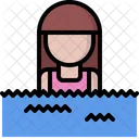 Girl Swimmer  Symbol