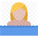 Swimming Girl Water Icon
