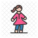 Girl Walking Girl Woman 아이콘
