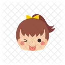 Girl Emoji Stick Out Tongue Icon