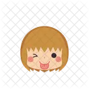 Girl Emoji Stick Out Tongue Icon
