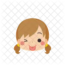 Girl Emoji Stick Out Tongue Icon