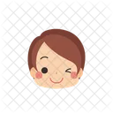 Girl Emoji Winking Icon