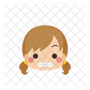 Girl Emoji Grimacing Face Icon
