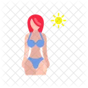 Girl With Bikini Beach Girl Summer Girl Icon