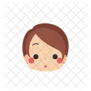 Girl Emoji Flushed Icon