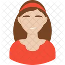 Girl With Hoop Avatar User Icon