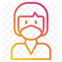 Female Woman Medical Masks Icon