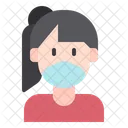 Female Woman Medical Masks Icon