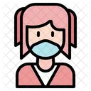 Female Woman Medical Masks Icon