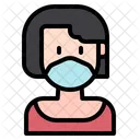Female Woman Medical Masks Icon