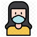 Female Woman Medical Masks Icon