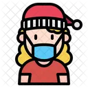 Girl With Mask Young Woman Girl Icon