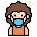 Girl With Mask Young Woman Girl Icon